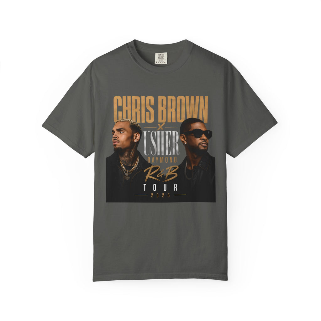 The R&B Tour comfort colors Fan Shirt, Concert Tee, Front and Back Graphic T-Shirt, Unisex Music Fan Tee, Concert Outfit,