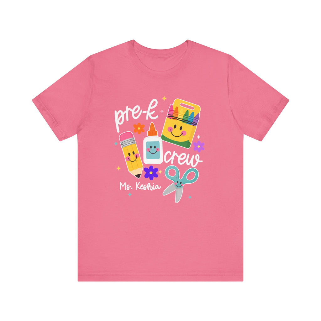 Personalized Pre-K Crew Teacher Shirt | Custom Teacher Name Tee