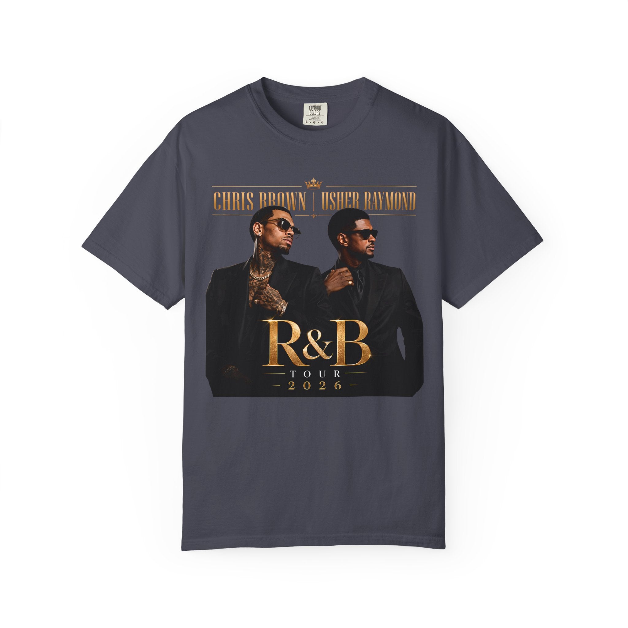 The R&B Tour comfort colors Fan Shirt, Concert Tee, Front and Back Graphic T-Shirt, Unisex Music Fan Tee, Concert Outfit,