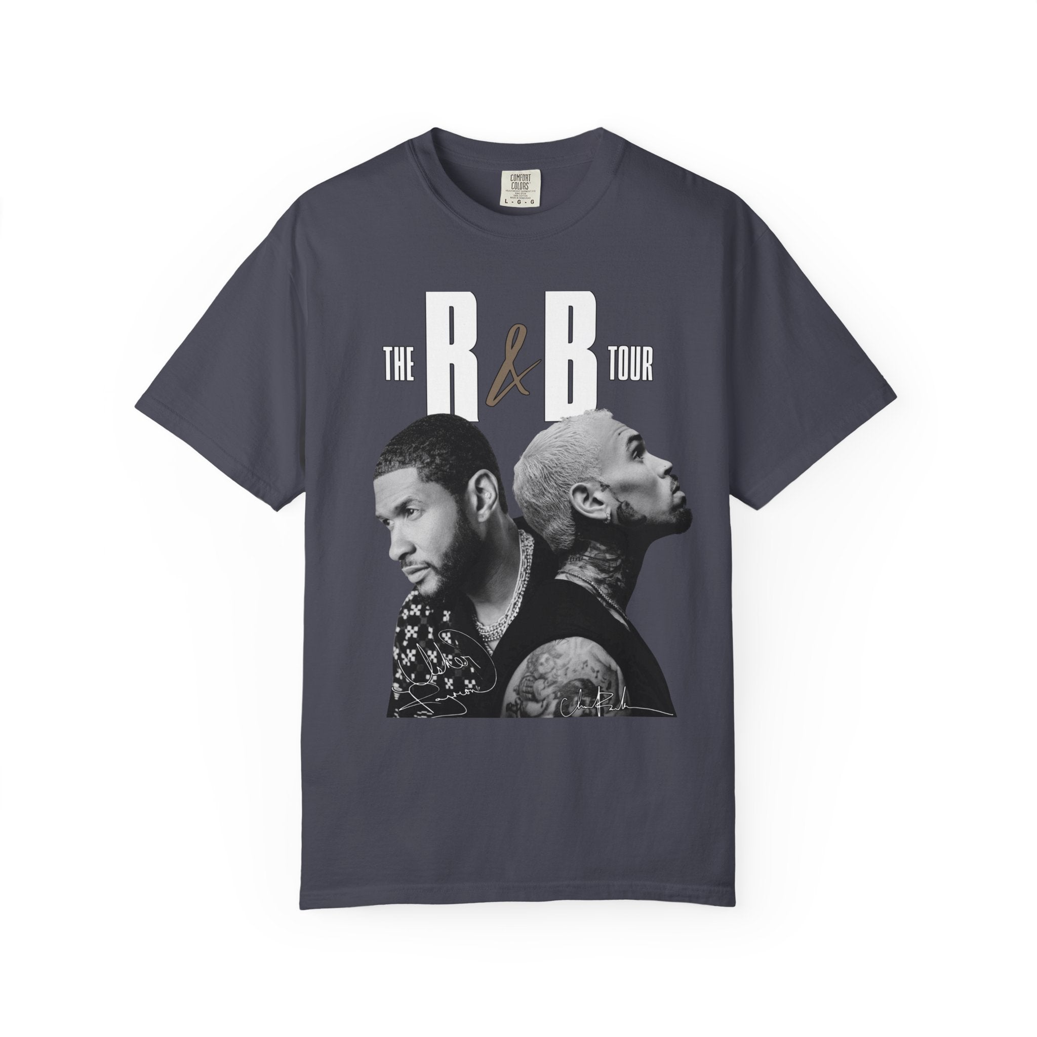The R&B Tour Fan Shirt, Concert Tee, Front and Back Graphic T-Shirt, Unisex Music Fan Tee, Concert Outfit, Chris Brown, Usher Raymond tee