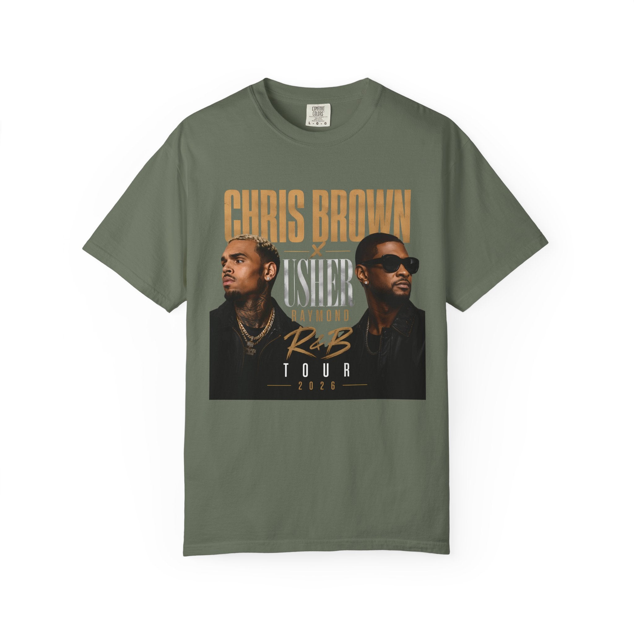 The R&B Tour comfort colors Fan Shirt, Concert Tee, Front and Back Graphic T-Shirt, Unisex Music Fan Tee, Concert Outfit,