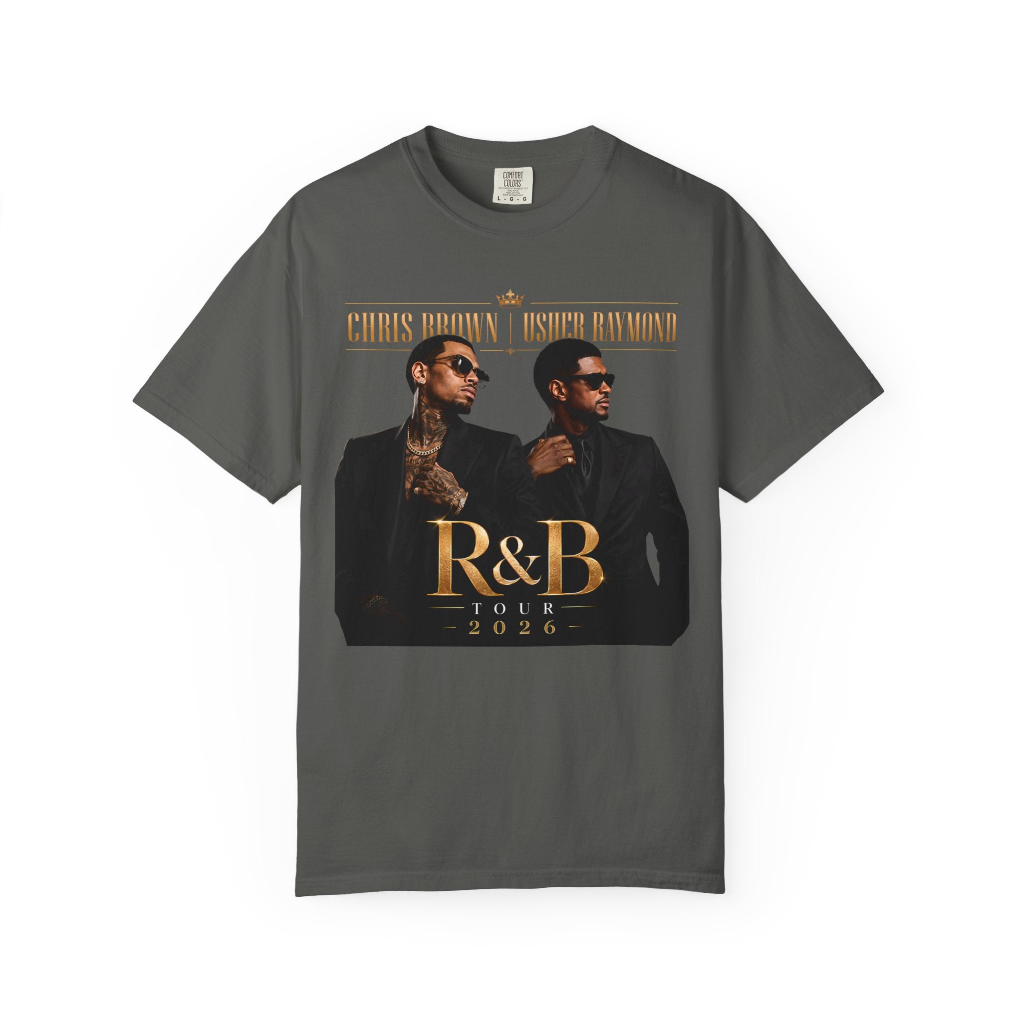 The R&B Tour comfort colors Fan Shirt, Concert Tee, Front and Back Graphic T-Shirt, Unisex Music Fan Tee, Concert Outfit,