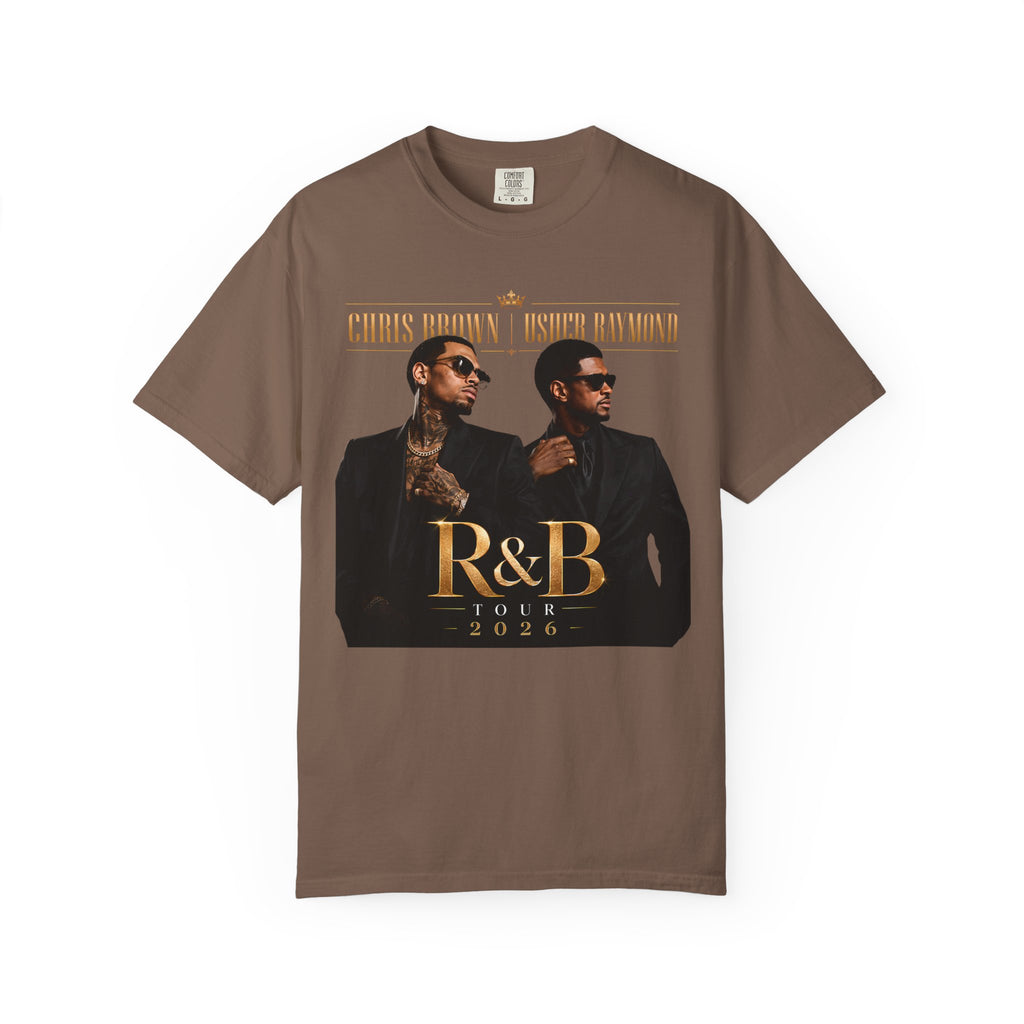 The R&B Tour comfort colors Fan Shirt, Concert Tee, Front and Back Graphic T-Shirt, Unisex Music Fan Tee, Concert Outfit,