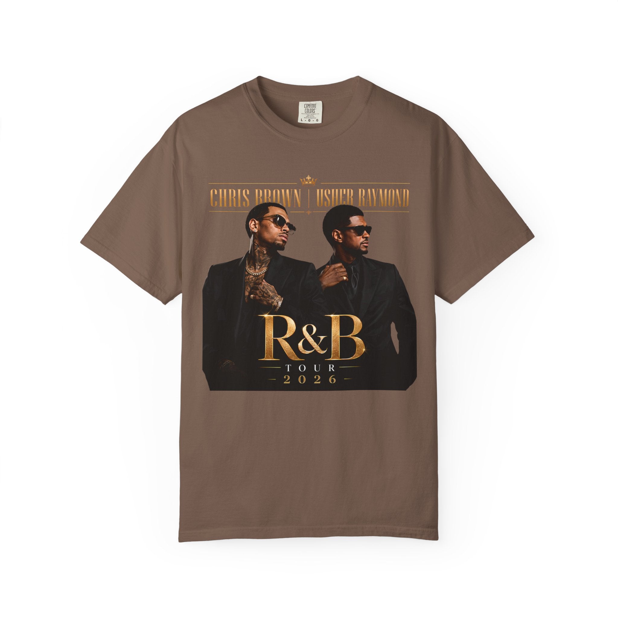 The R&B Tour comfort colors Fan Shirt, Concert Tee, Front and Back Graphic T-Shirt, Unisex Music Fan Tee, Concert Outfit,