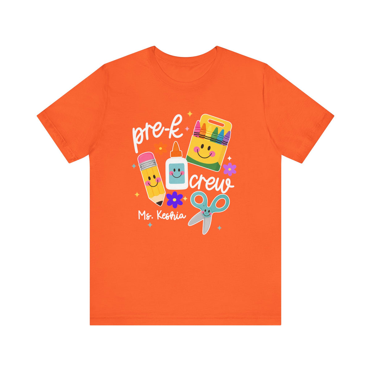 Personalized Pre-K Crew Teacher Shirt | Custom Teacher Name Tee