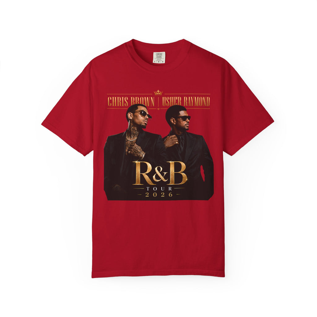The R&B Tour comfort colors Fan Shirt, Concert Tee, Front and Back Graphic T-Shirt, Unisex Music Fan Tee, Concert Outfit,
