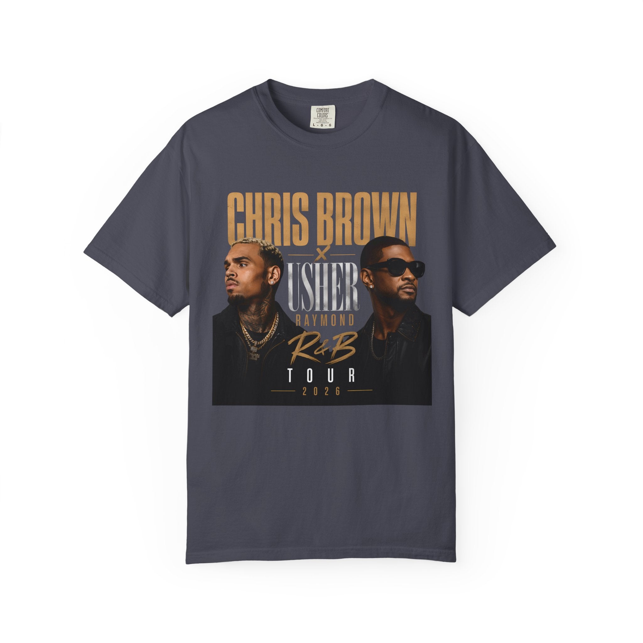 The R&B Tour comfort colors Fan Shirt, Concert Tee, Front and Back Graphic T-Shirt, Unisex Music Fan Tee, Concert Outfit,