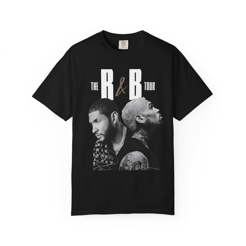 The R&B Tour Fan Shirt, Concert Tee, Front and Back Graphic T-Shirt, Unisex Music Fan Tee, Concert Outfit, Chris Brown, Usher Raymond tee