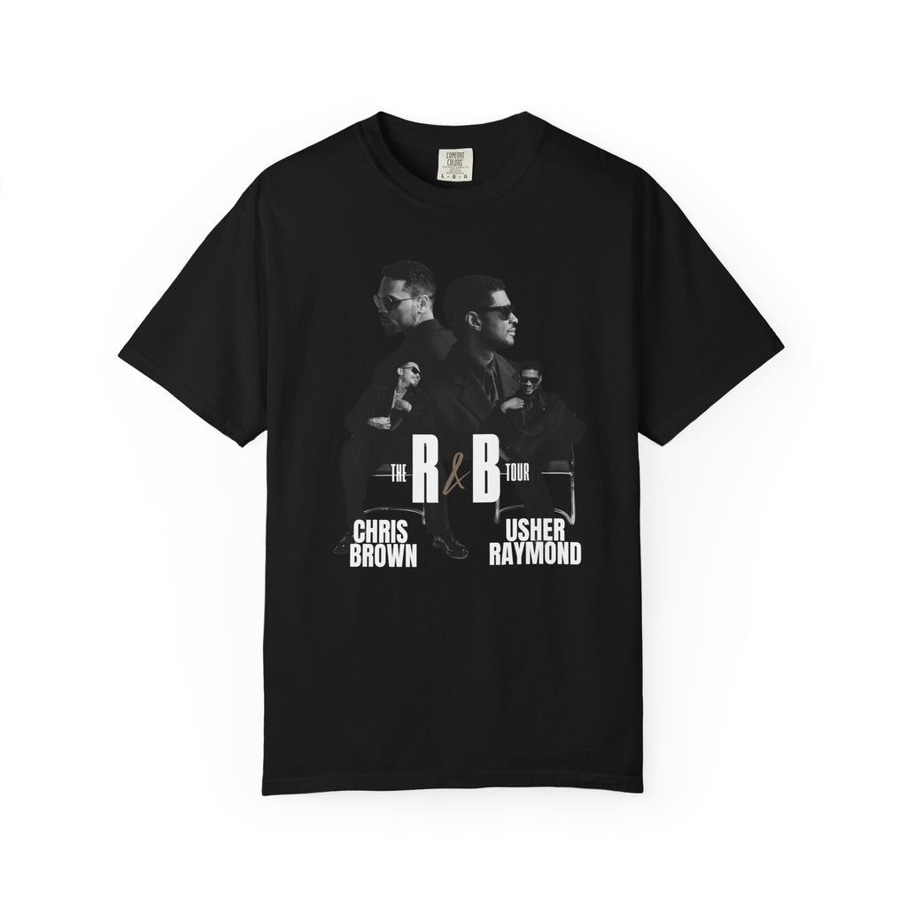 The R&B Tour Fan Shirt, Concert Tee, Front and Back Graphic T-Shirt, Unisex Music Fan Tee, Concert Outfit, Chris Brown, Usher Raymond tee