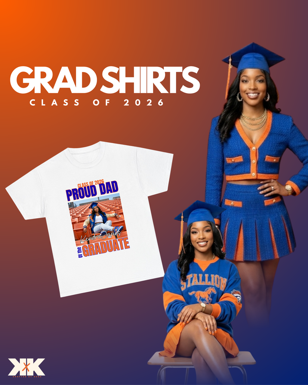 Custom Graduation Shirt – Class of 2026 Senior Tee | Personalized Photo Graduation Shirt | High School or College Graduate Gift (Copy)
