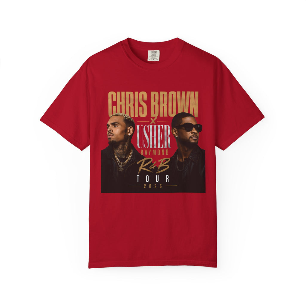 The R&B Tour comfort colors Fan Shirt, Concert Tee, Front and Back Graphic T-Shirt, Unisex Music Fan Tee, Concert Outfit,