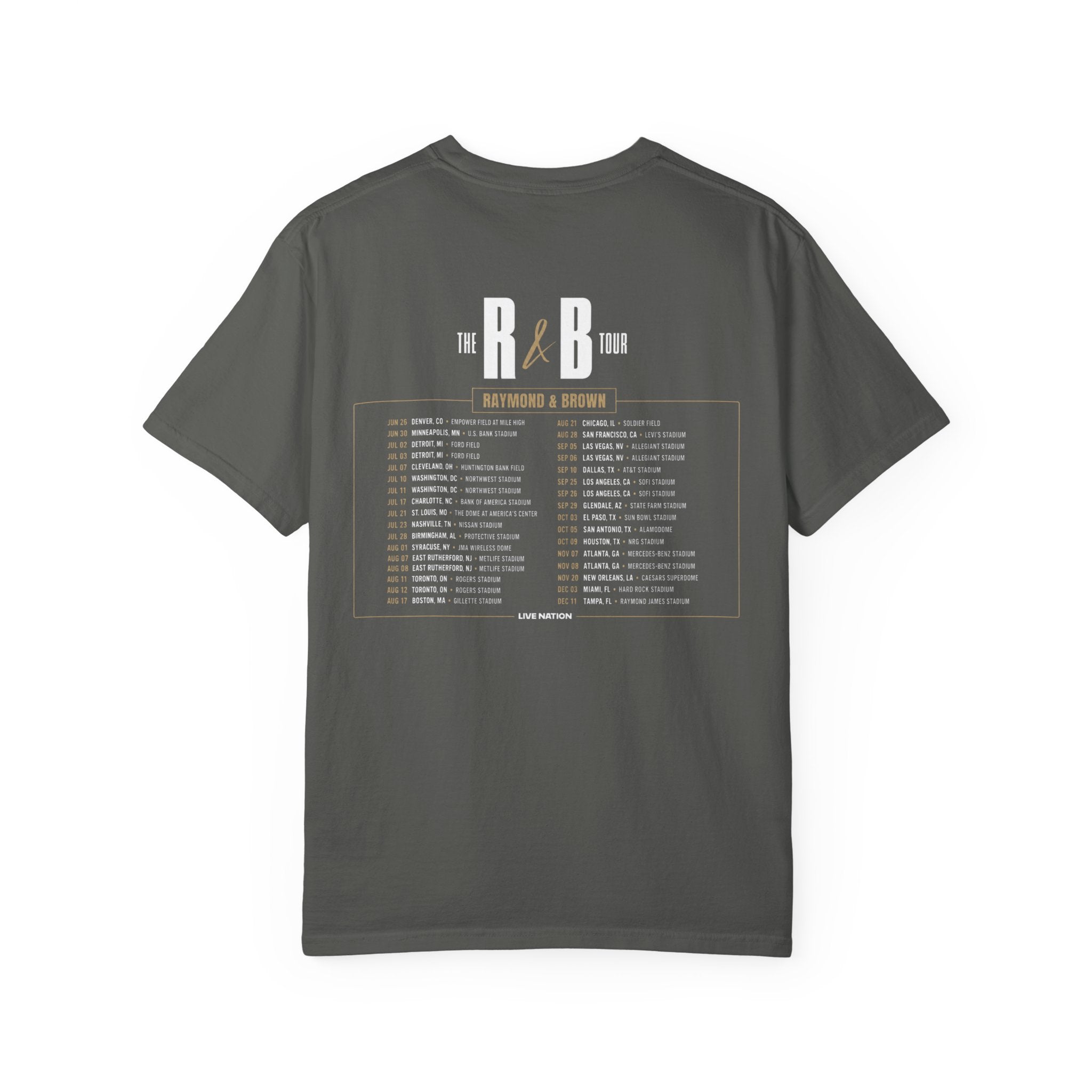 The R&B Tour Fan Shirt, Concert Tee, Front and Back Graphic T-Shirt, Unisex Music Fan Tee, Concert Outfit, Chris Brown, Usher Raymond tee