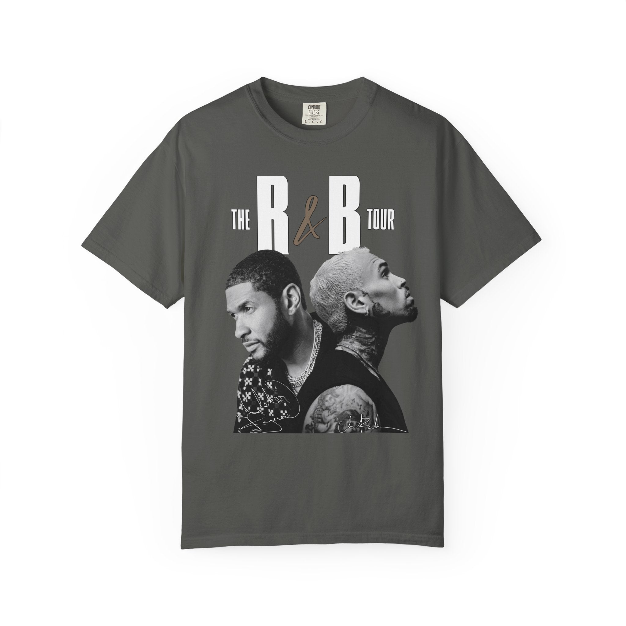 The R&B Tour Fan Shirt, Concert Tee, Front and Back Graphic T-Shirt, Unisex Music Fan Tee, Concert Outfit, Chris Brown, Usher Raymond tee