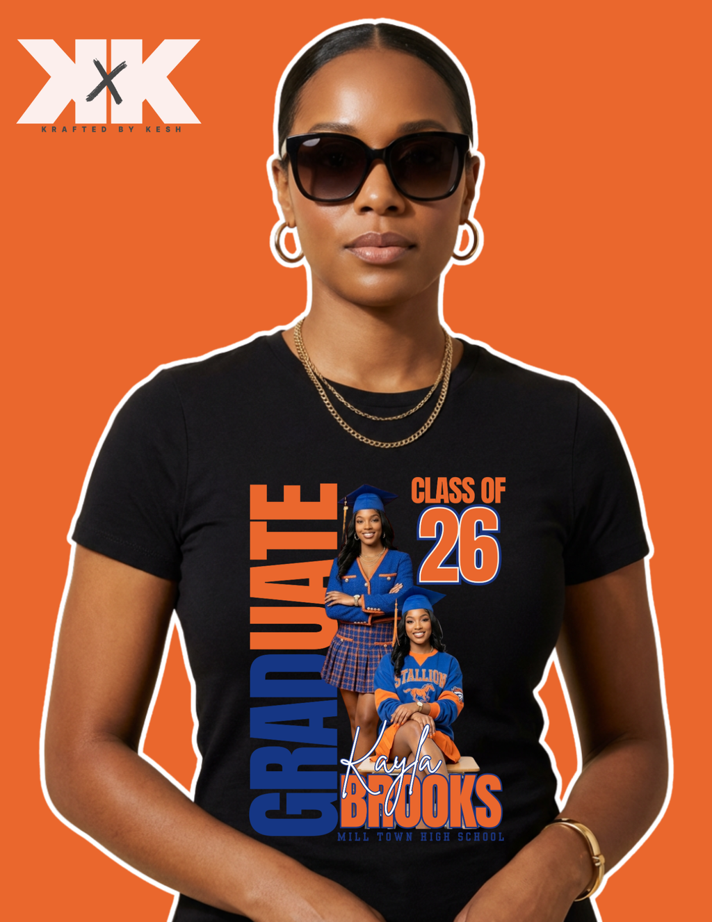 Custom Graduation Shirt – Class of 2026 Senior Tee | Personalized Photo Graduation Shirt | High School or College Graduate Gift (Copy 2)