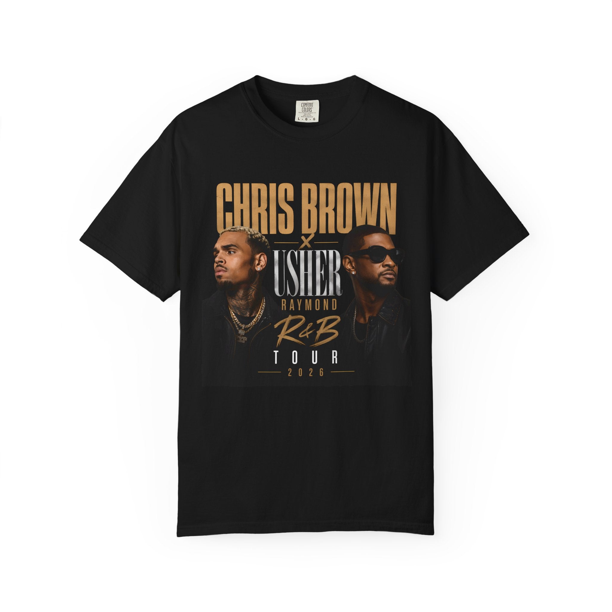 The R&B Tour comfort colors Fan Shirt, Concert Tee, Front and Back Graphic T-Shirt, Unisex Music Fan Tee, Concert Outfit,
