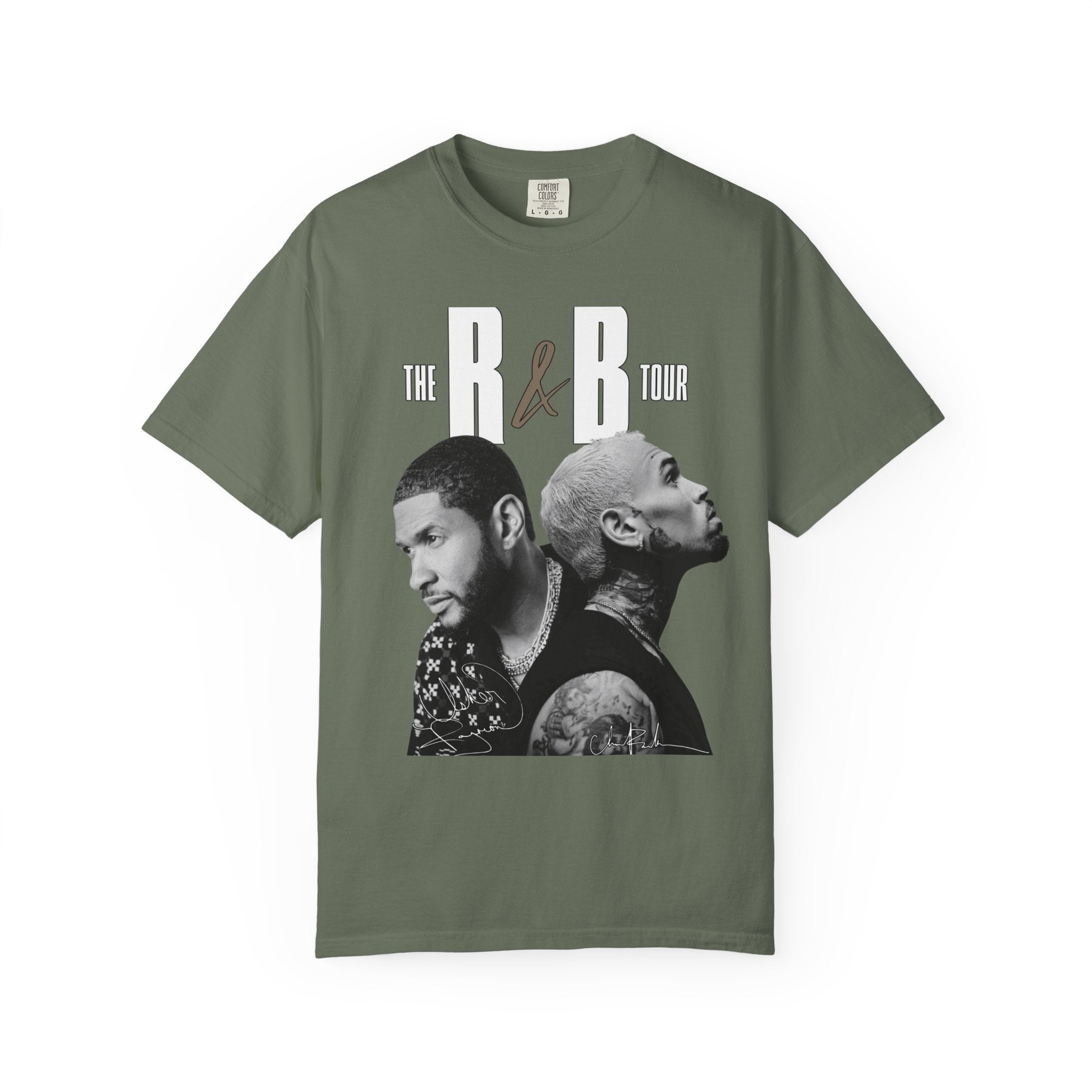 The R&B Tour Fan Shirt, Concert Tee, Front and Back Graphic T-Shirt, Unisex Music Fan Tee, Concert Outfit, Chris Brown, Usher Raymond tee