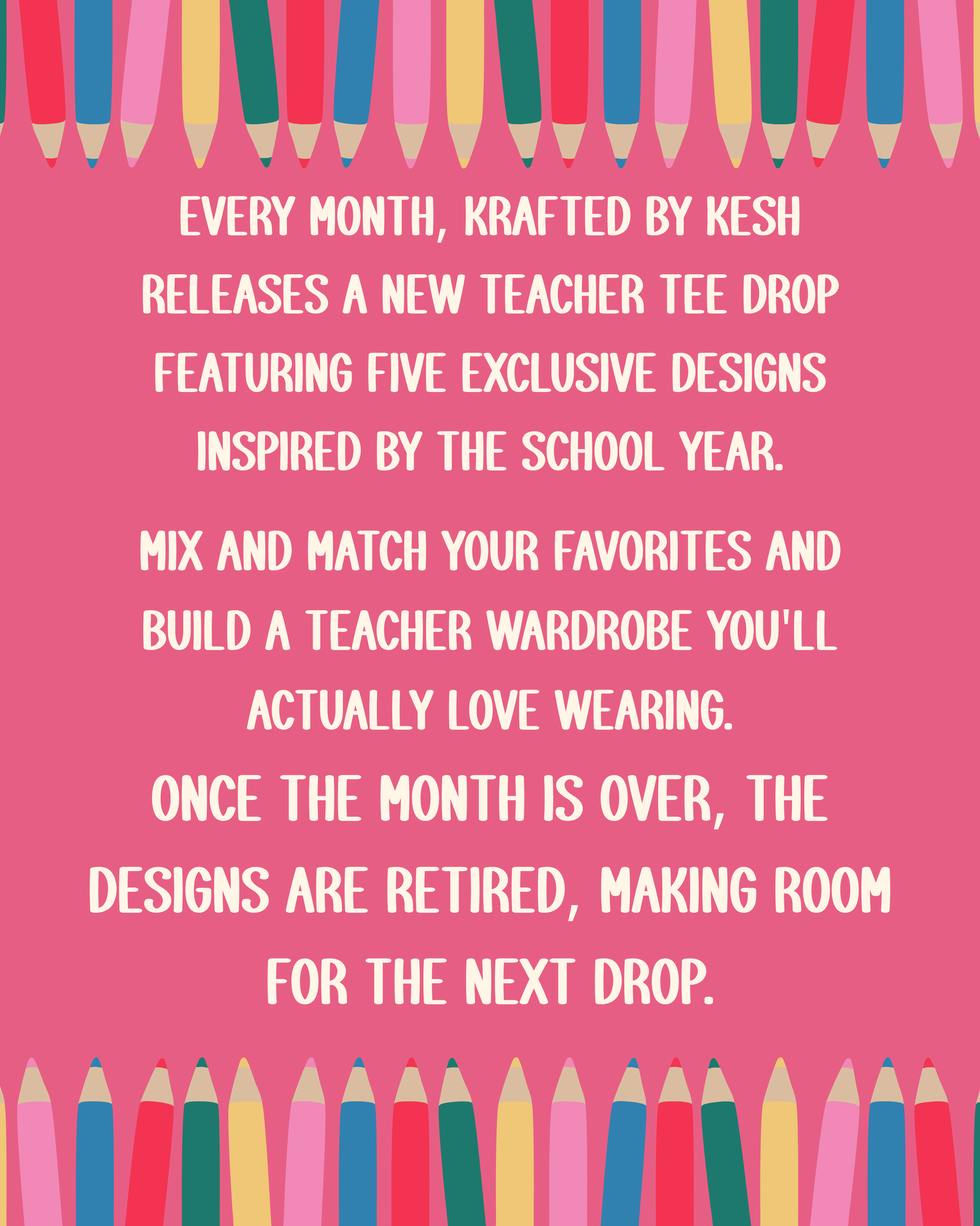 August Teacher Tee Drop | Choose Any 3 Teacher Shirts