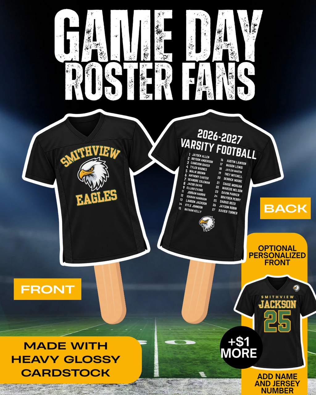Game Day Roster fans