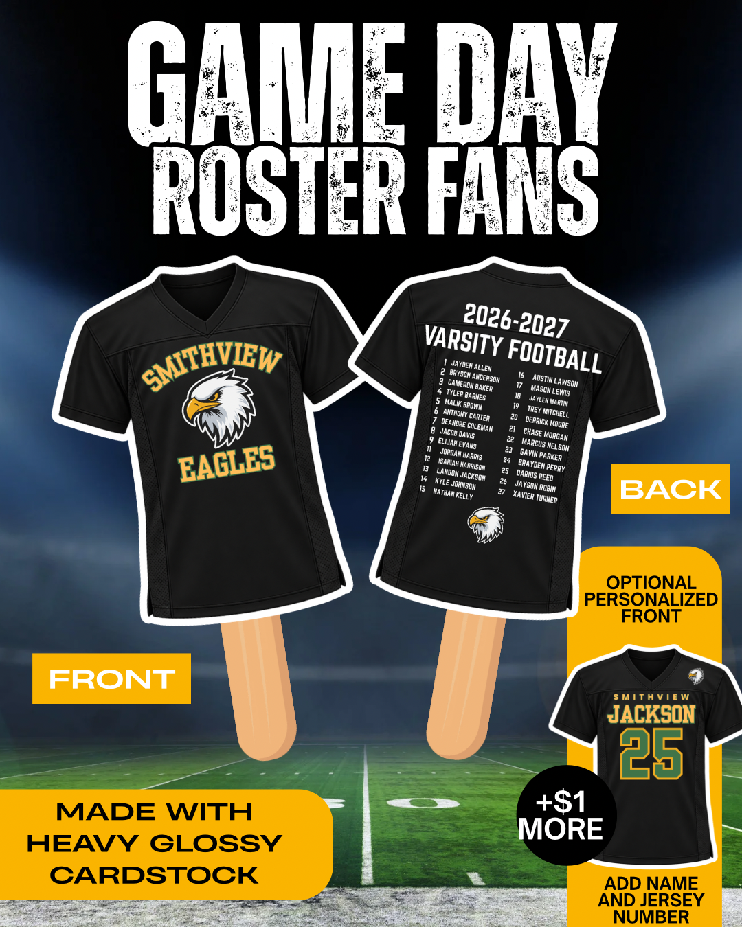 Game Day Roster fans