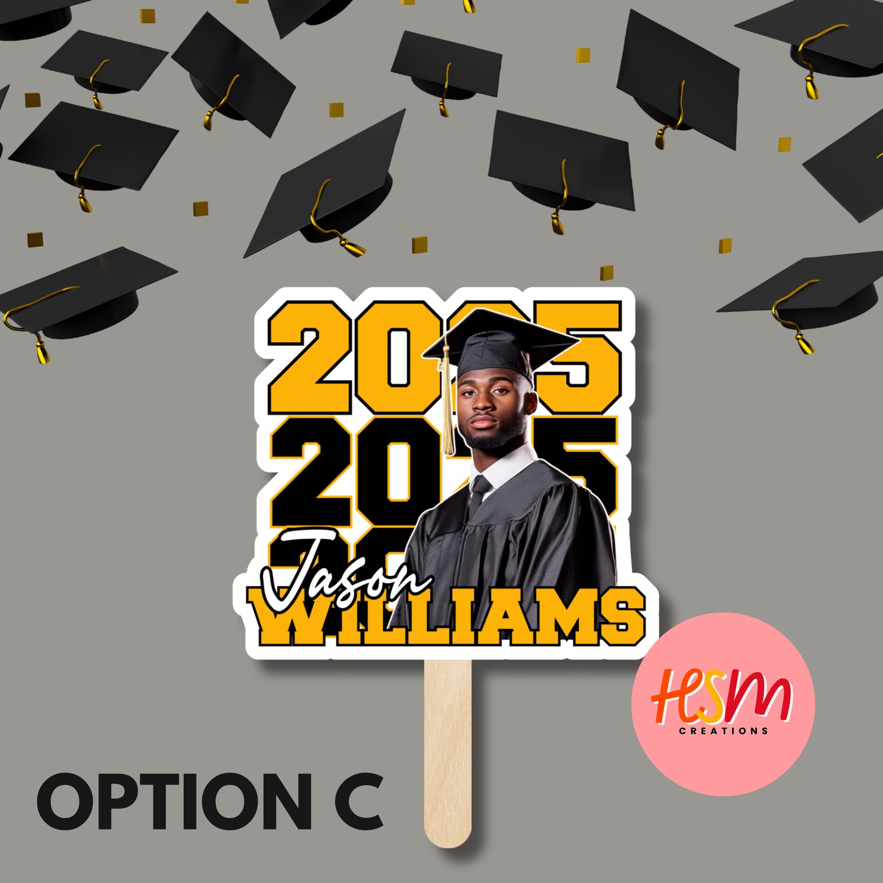 Personalized fan, custom handheld fan, Graduation fan, Senior fan, senior 2025 fan, personalized Graduation day fan, parents fan