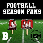 Custom Football Team Fans | Laminated Game Day Spirit Fans | Personalized Senior Night Fans | Sports Photo Fans for Whole Team (Qty 15–40)