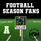Custom Football Team Fans | Laminated Game Day Spirit Fans | Personalized Senior Night Fans | Sports Photo Fans for Whole Team (Qty 15–40)