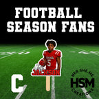 Custom Football Team Fans | Laminated Game Day Spirit Fans | Personalized Senior Night Fans | Sports Photo Fans for Whole Team (Qty 15–40)