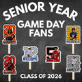 Personalized Senior Night Fan, Custom glossy cardstock Sports Fan