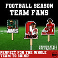 Custom Football Team Fans | Laminated Game Day Spirit Fans | Personalized Senior Night Fans | Sports Photo Fans for Whole Team (Qty 15–40)