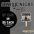 Personalized fan, custom handheld fan, homecoming game fan, sports fan, senior night fan, personalized football fan, basketball game fan