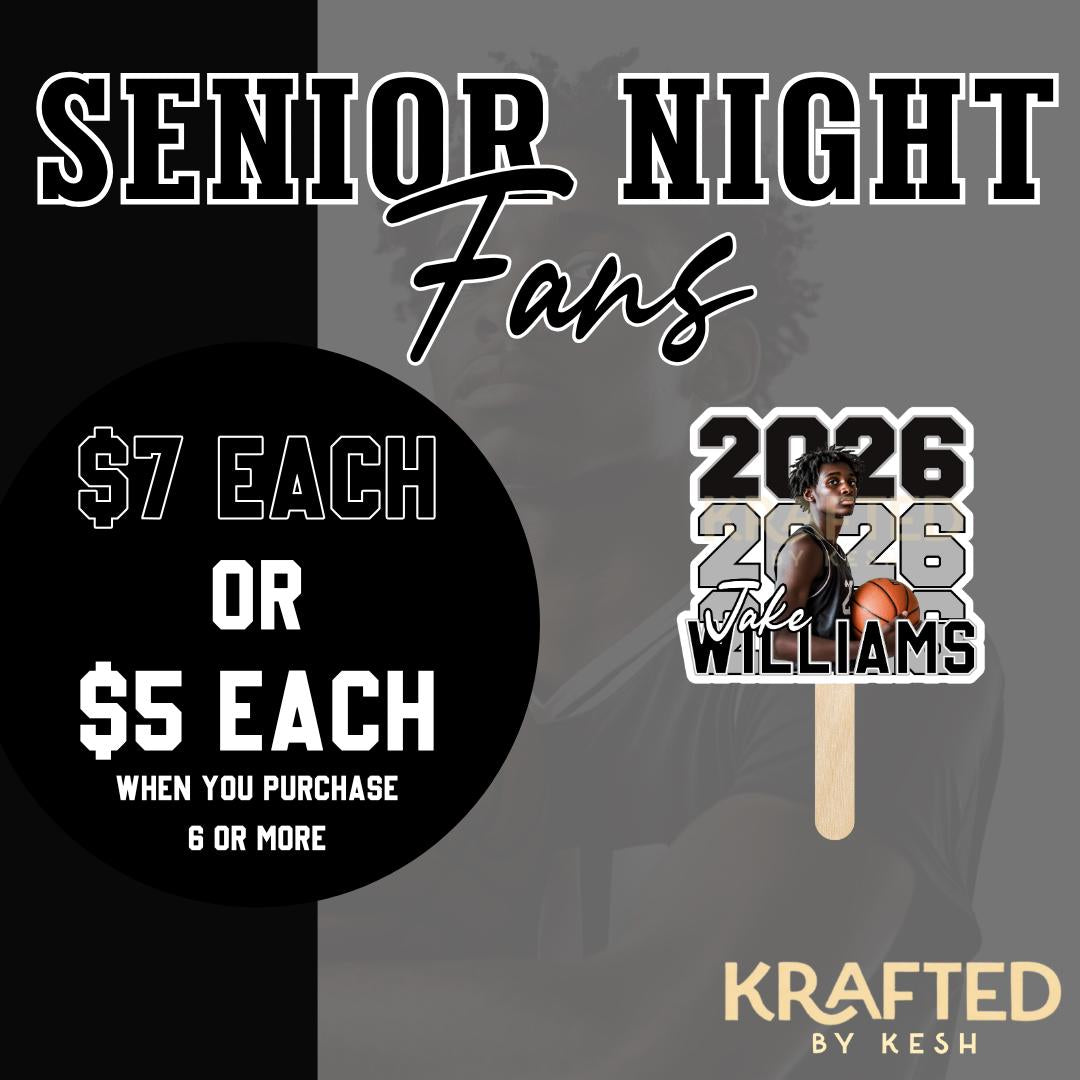 Personalized fan, custom handheld fan, homecoming game fan, sports fan, senior night fan, personalized football fan, basketball game fan