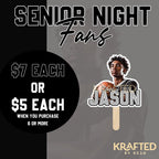 Personalized fan, custom handheld fan, homecoming game fan, sports fan, senior night fan, personalized football fan, basketball game fan