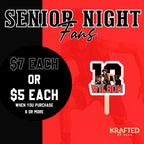 Personalized fan, custom handheld fan, homecoming game fan, sports fan, senior night fan, personalized football fan, basketball game fan
