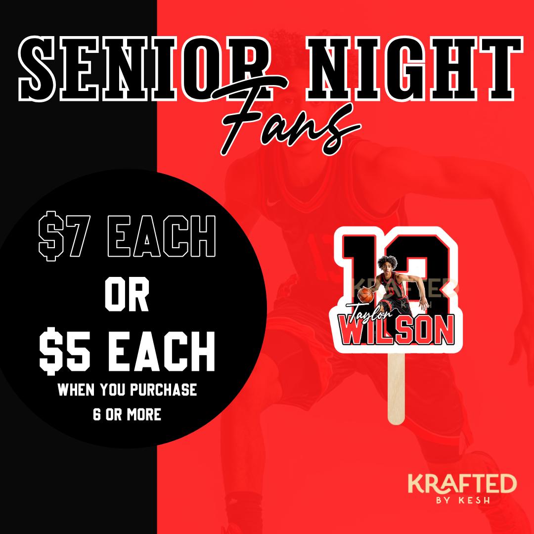 Personalized fan, custom handheld fan, homecoming game fan, sports fan, senior night fan, personalized football fan, basketball game fan