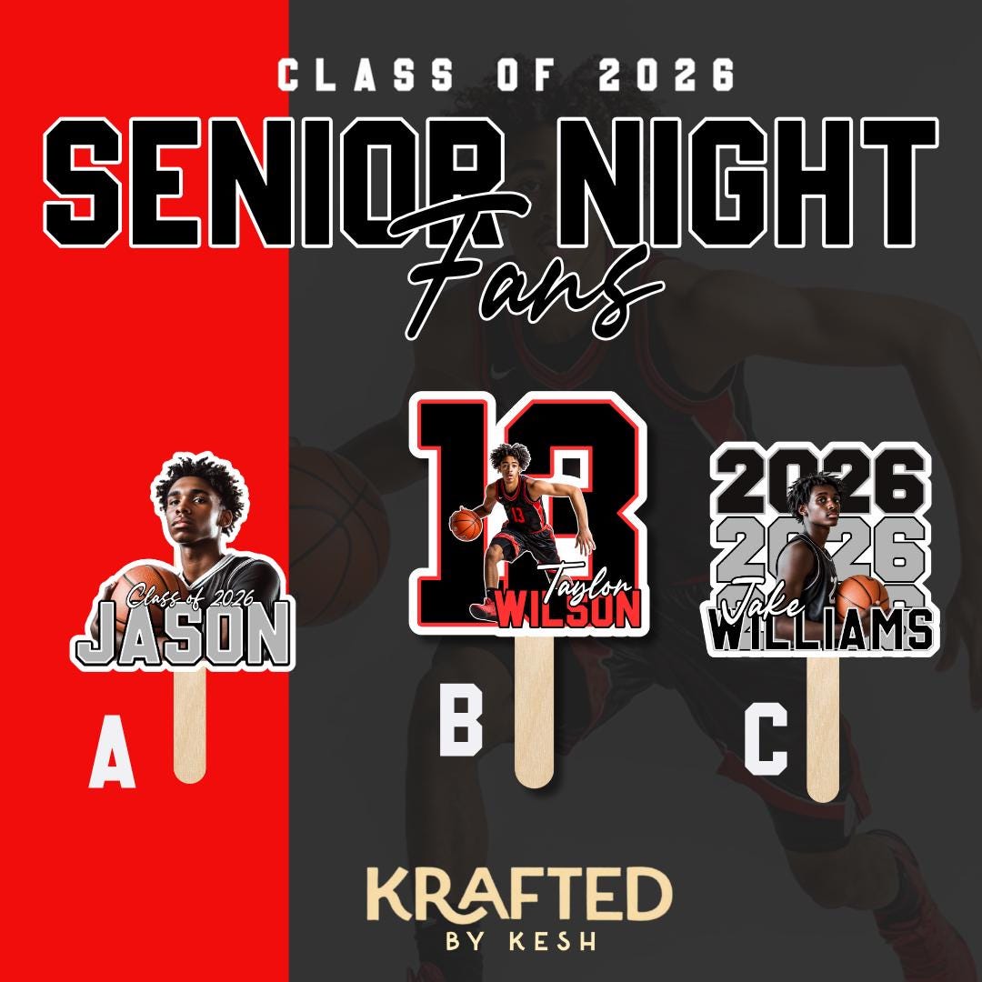 Personalized fan, custom handheld fan, homecoming game fan, sports fan, senior night fan, personalized football fan, basketball game fan