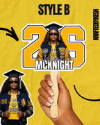 Personalized fan, custom handheld fan, Graduation fan, Senior fan, senior 2026 fan, personalized Graduation day fan, parents fan